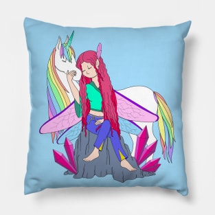 Amethyst Crystal Fairy Pillow