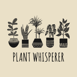 Plant Whisperer - Pot Plant Set (Black) T-Shirt