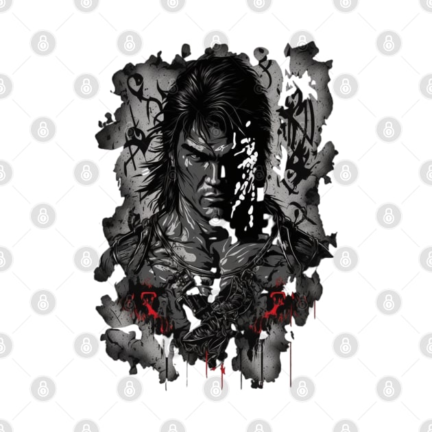 Liu Kang Mortal Kombat - Original Artwork by Labidabop