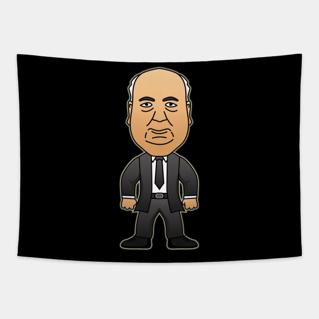 Alfred Hitchcock Tshirt Tapestry by Oyeplot