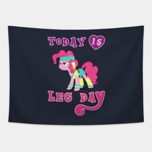 Today Is Leg Day Gym Pony Fitness Tapestry