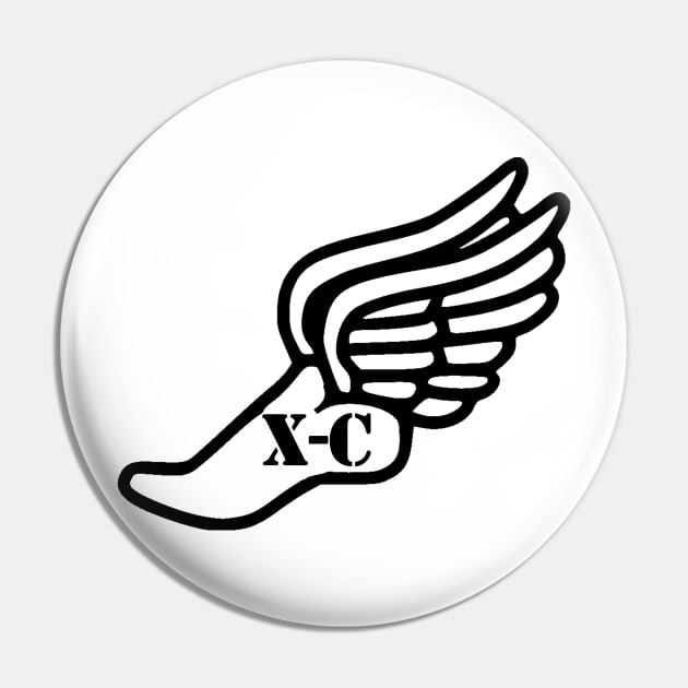 XC in winged foot logo Pin by Woodys Designs