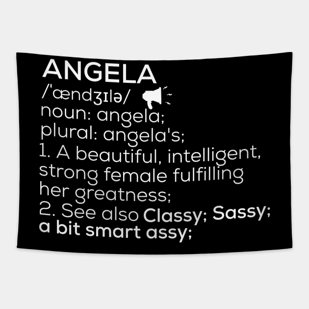 Angela Name Definition Angela Female Name Tapestry by TeeLogic