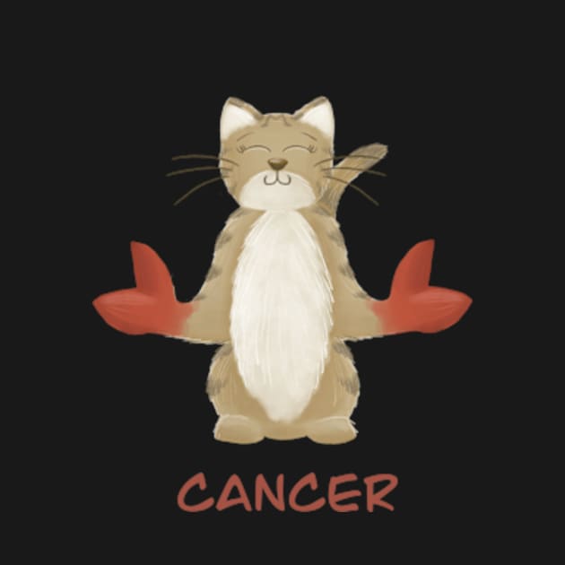 Cancer cat zodiac sign by AbbyCatAtelier