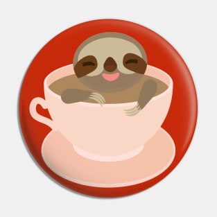 sloffee, coffee cup, sloth Pin