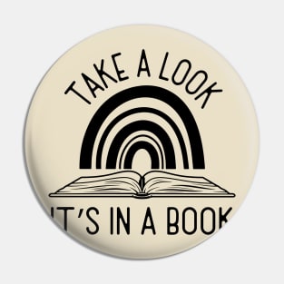 Take A Look It’s In A Book Pin