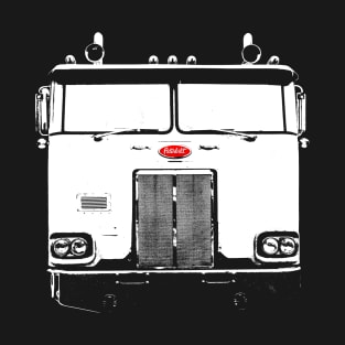 Cabover Pete classic 1980s American truck monoblock white T-Shirt