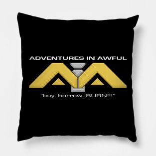 Adventures in Awful Logo Pillow
