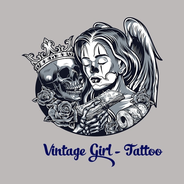 Vintage Girl tattoo by This is store