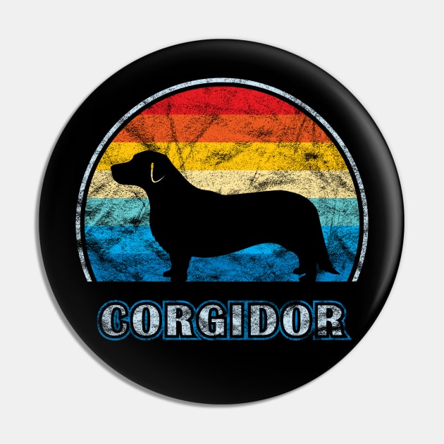 Corgidor Vintage Design Dog Pin by millersye