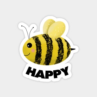 'Bee Happy' - Happy Bee Magnet