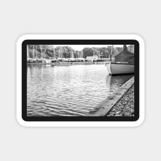 Traditional sailing boat moored on the River Ant, Norfolk Magnet