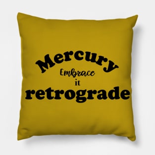 mercury retrograde Pillow