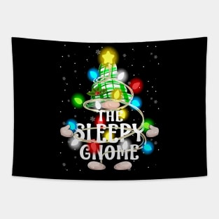 The Sleepy Gnome Christmas Matching Family Shirt Tapestry