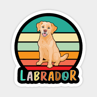 Vintage Retro Labrador Magnet