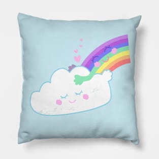 Best Friends Rainbow Cloud Hug Pillow