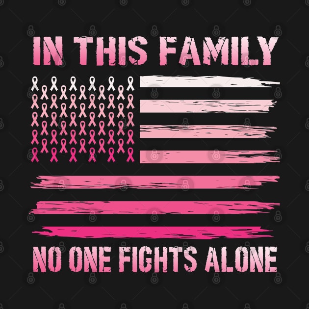 In this family no one fights alone pink ribbon breast cancer awareness month by Moe99