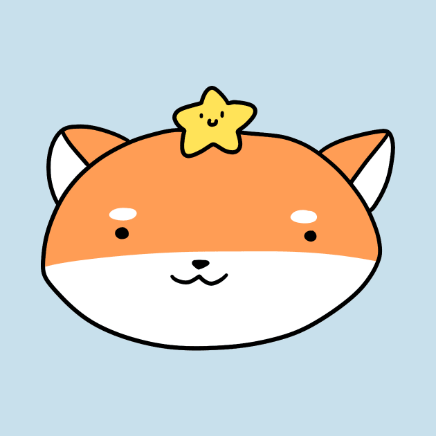 Star Shiba Face by saradaboru