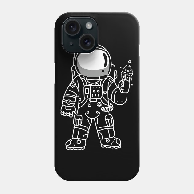 Astronaut  ice cream Phone Case by Vin Zzep