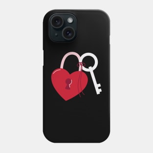 heart lock beautiful art Phone Case