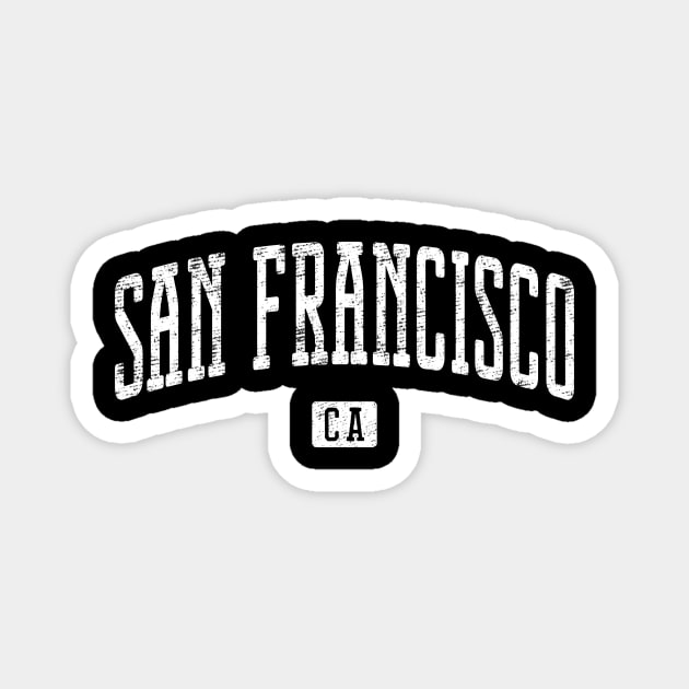 San Francisco CA Vintage City Magnet by Vicinity