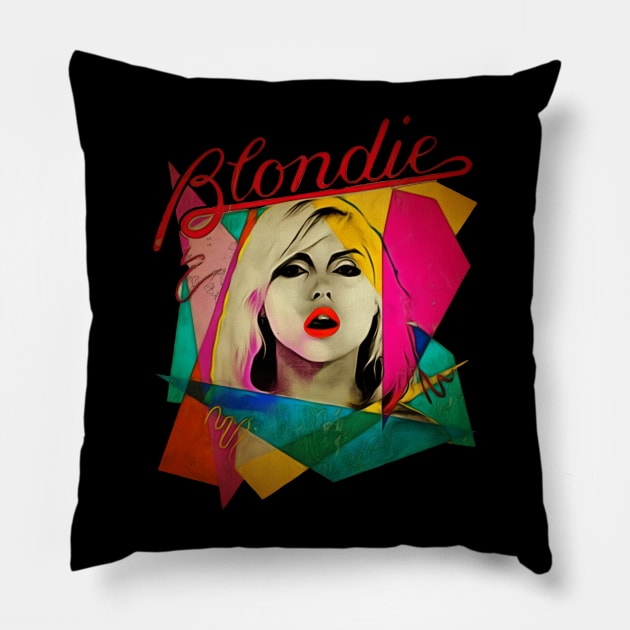 Gold Blondie | 70s Illustrations Pillow by bsmlh design