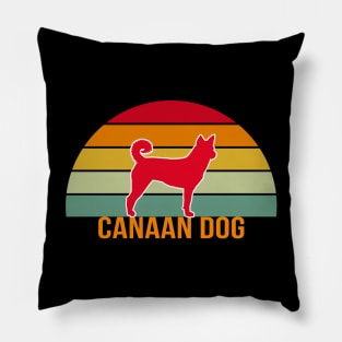 Canaan Dog Vintage Silhouette Pillow