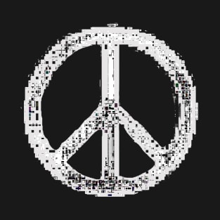 Pixelated Peace Sign T-Shirt