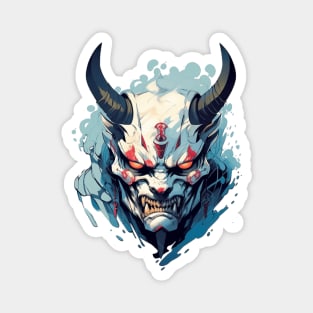 Yokai Oni Hannya Masked Demon Magnet