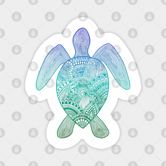 Sea Turtle Magnet by calenbundalas