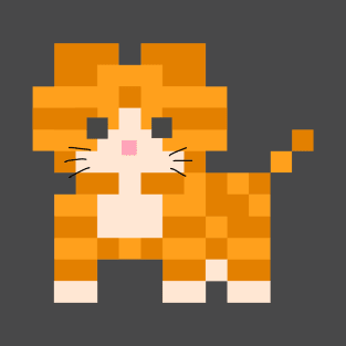 Cat×pixel art T-Shirt