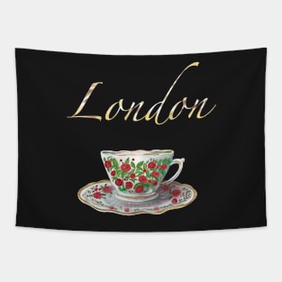 London Tea Cup Tapestry