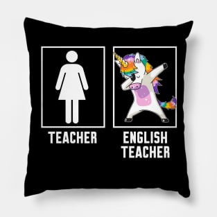Teacher vs English teacher Pillow