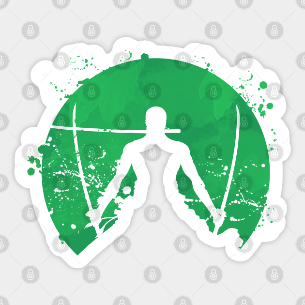 Roronoa Zoro One Piece Pegatina Teepublic Mx