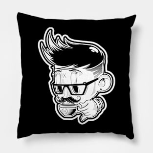 moustache man Pillow