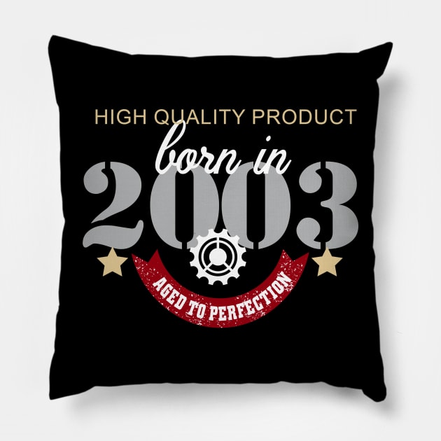 Born In 2003 Aged To Perfection Pillow by Diannas