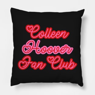 Colleen Hoover fan club pink red heart Pillow