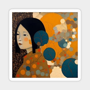 Asian Abstract Magnet