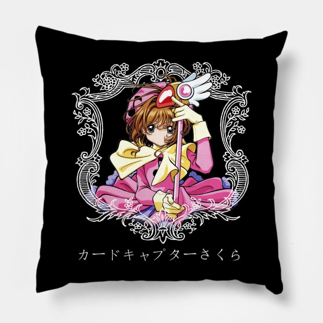 Lovely Sakura Girl Japanese Anime Pillow by WholesomeFood