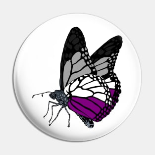 Asexual Butterfly Pin