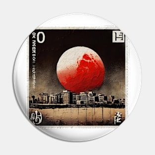 red moon # 003 Pin