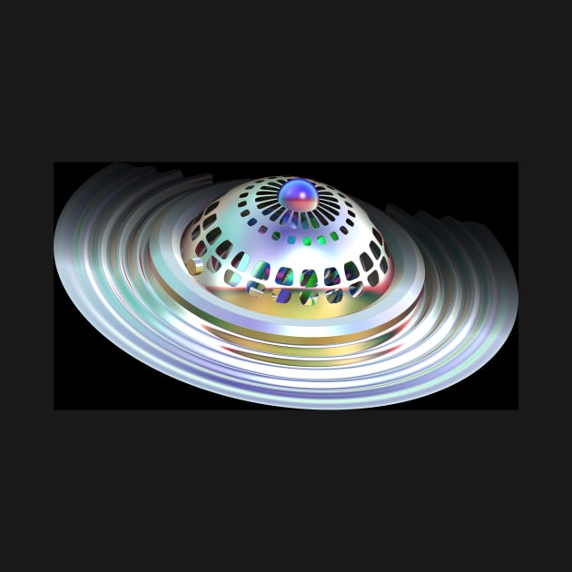 Fractal Flying Saucer by sciencenotes