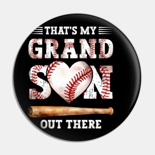 Baseball Grandma That's My Grandson Out There Mother's Day Pin