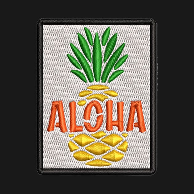 Aloha Pineapple Patch by HaleiwaNorthShoreSign