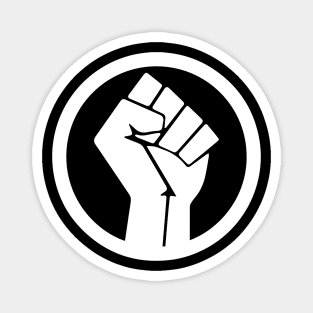 Black Power Fist, black lives matter, black history Magnet