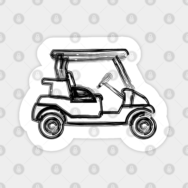 Golf - Golf car Magnet by jaml-12