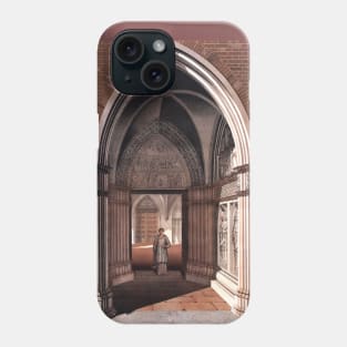 Gothic portal art with woman Phone Case