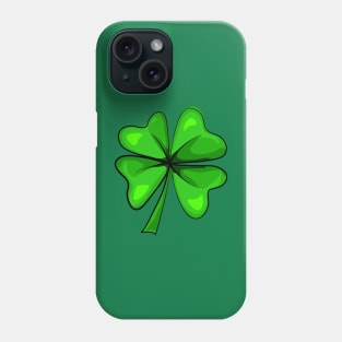 Four Leaf Clover Shamrock Happy St Patrick's Day Men Women Phone Case