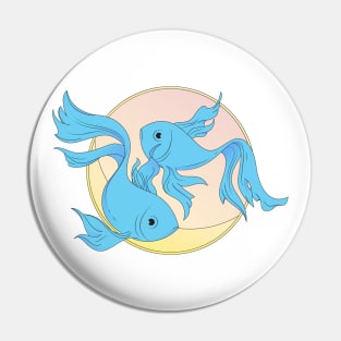 Pisces Zodiac Sign Pin