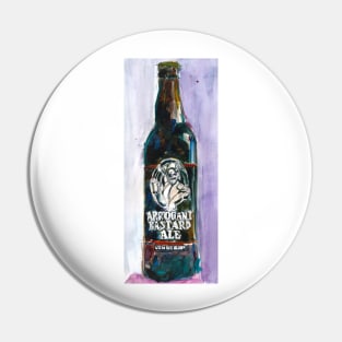 STONE ARROGANT BASTARD Beer Art Print from Original Watercolor - California Beer Art - Bar Room - Cave Beer Pin